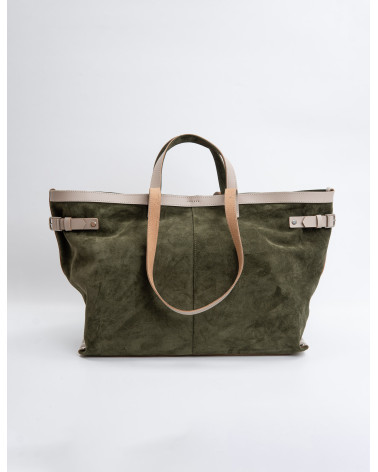 Шоппер шкіра+замша 004