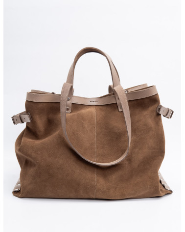 Шоппер шкіра+замша 005